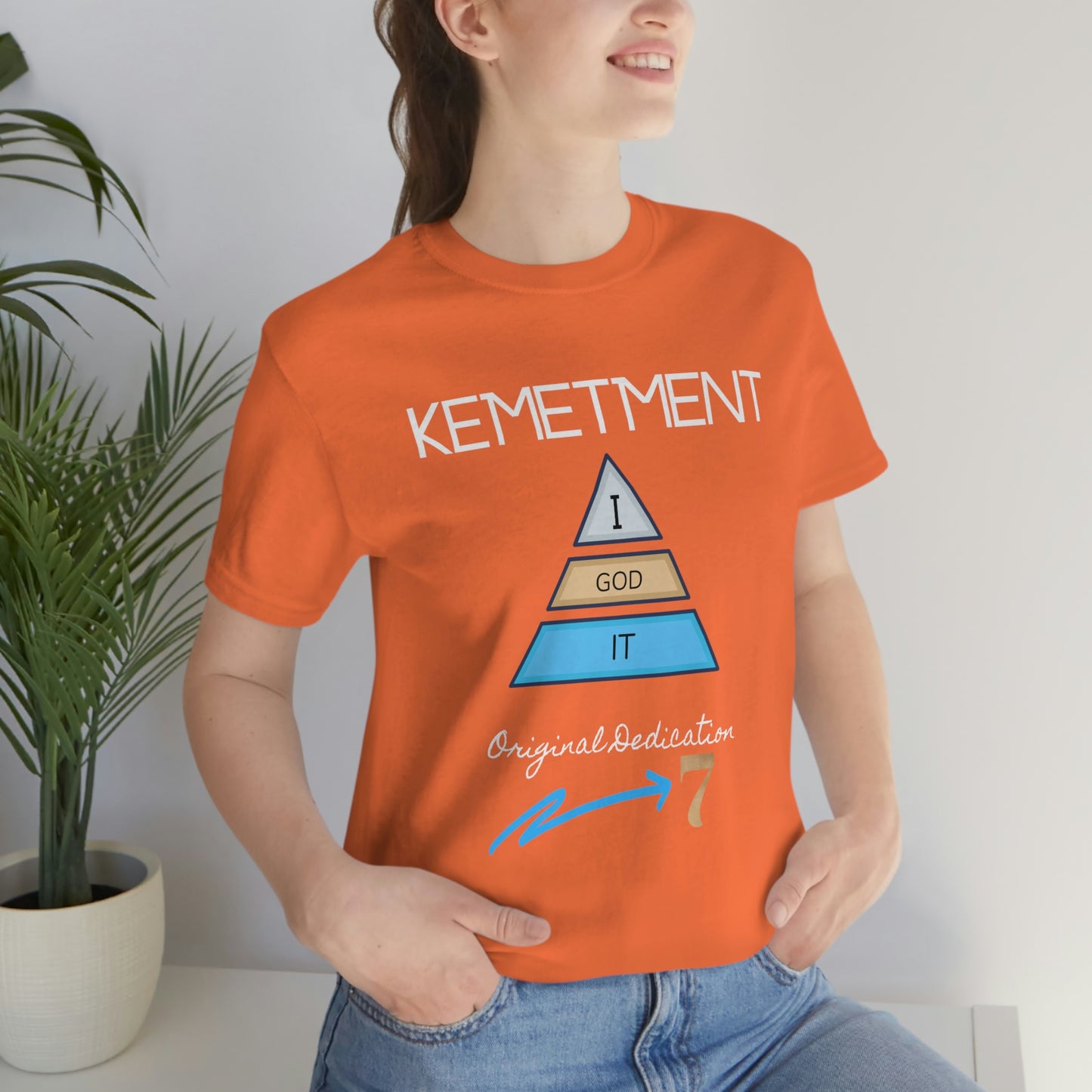 Kemetment 7 "I God It" Mens/ Unisex Jersey Short Sleeve Tee... Simply a fly ass Tshirt...