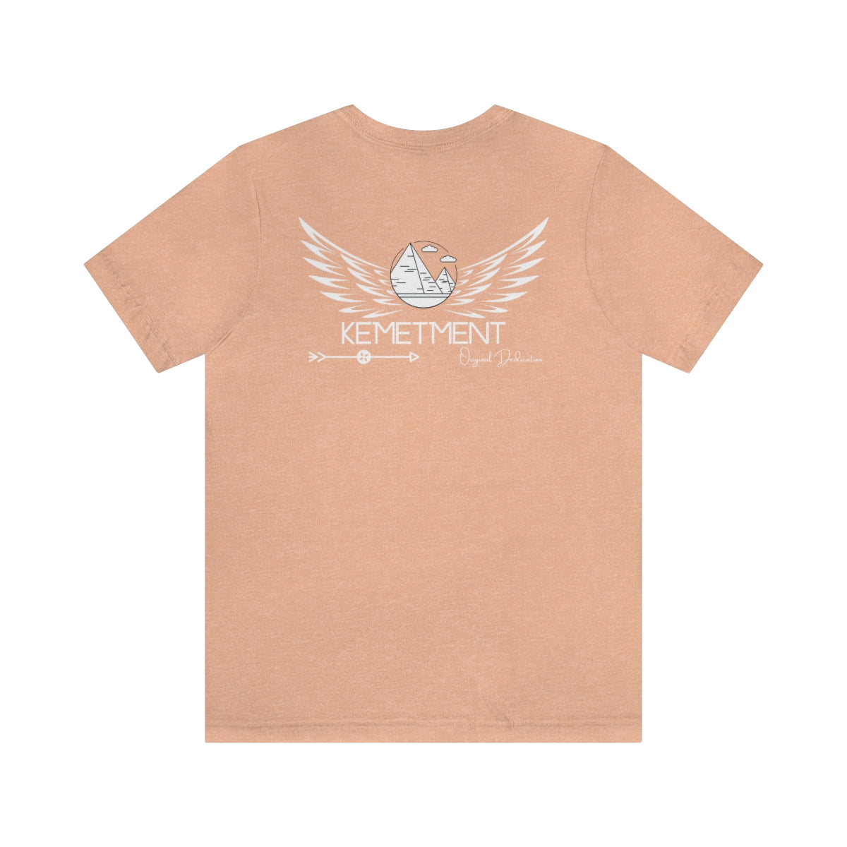 Womans/Unisex Kemetment Wings Jersey Short Sleeve Tee..this is a back view...front has small logo...see images above