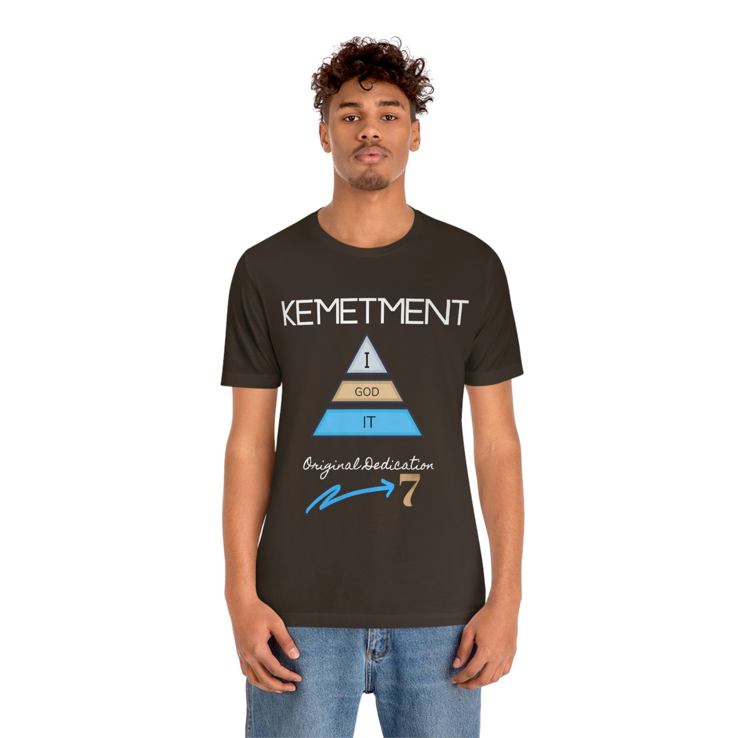 Kemetment 7 "I God It" Mens/ Unisex Jersey Short Sleeve Tee... Simply a fly ass Tshirt...