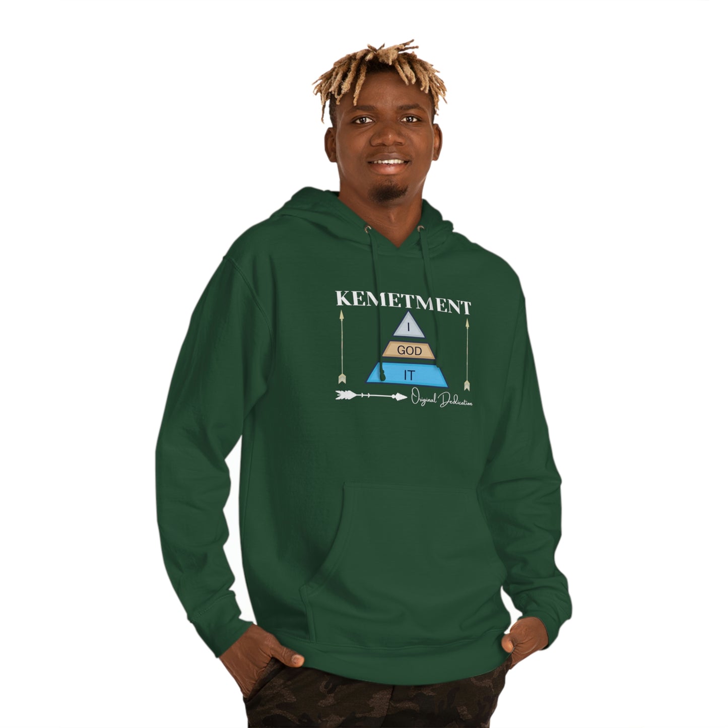 KEMETMENT I GOD IT DOUBLE SIDED LOGO Hooded Sweatshirt
