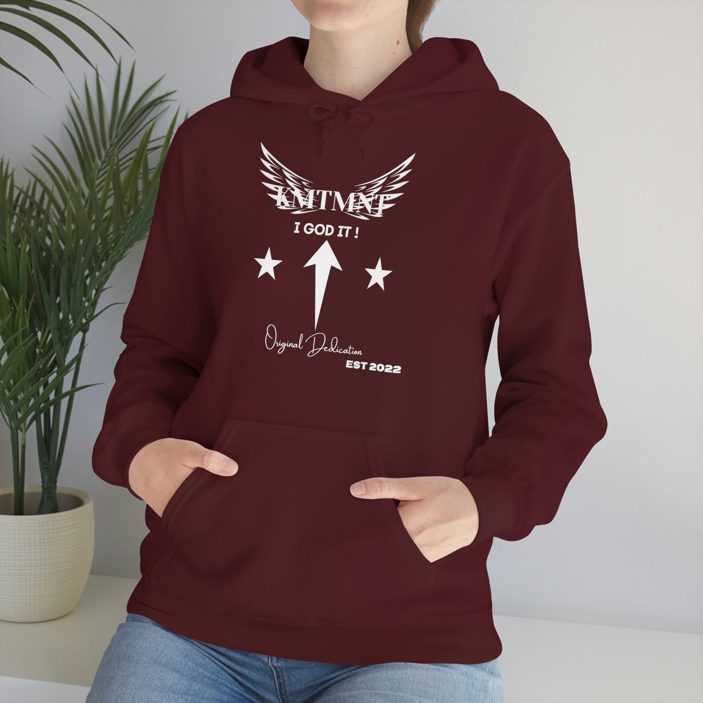 KEMETMENT I GOD IT Winged Unisex Heavy Blend™ Hooded Sweatshirt