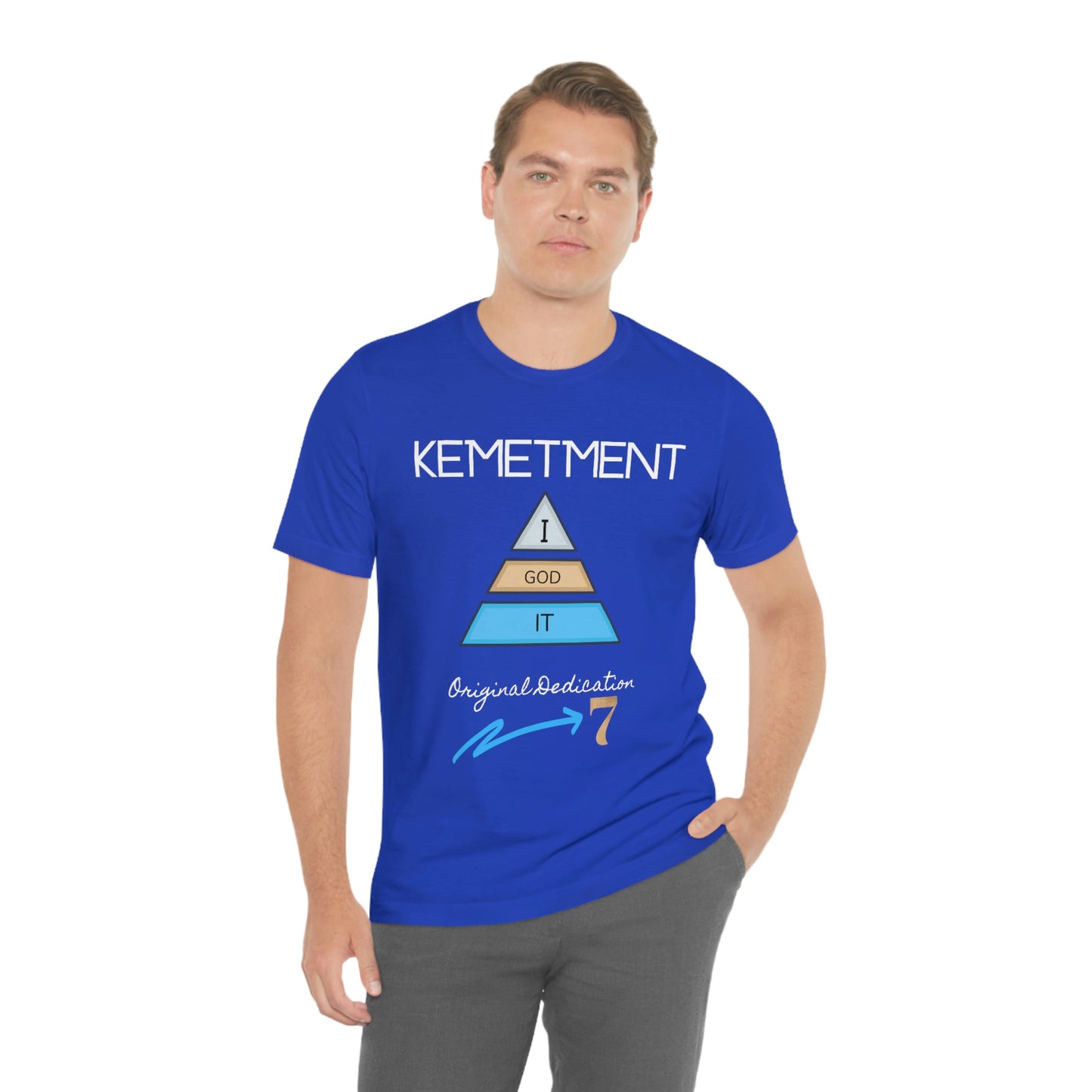 Kemetment 7 "I God It" Mens/ Unisex Jersey Short Sleeve Tee... Simply a fly ass Tshirt...