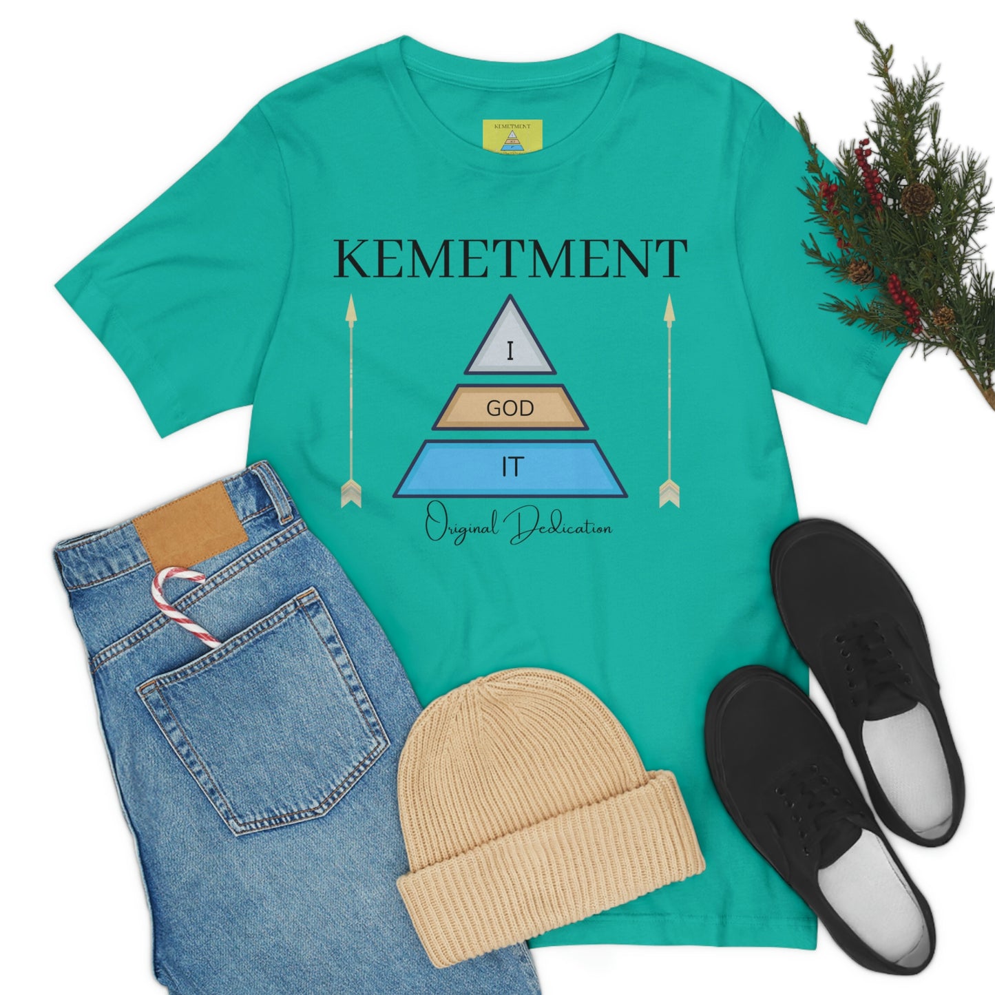 KEMETMENT "I GOD IT" 2 SIDED T in 19 colors