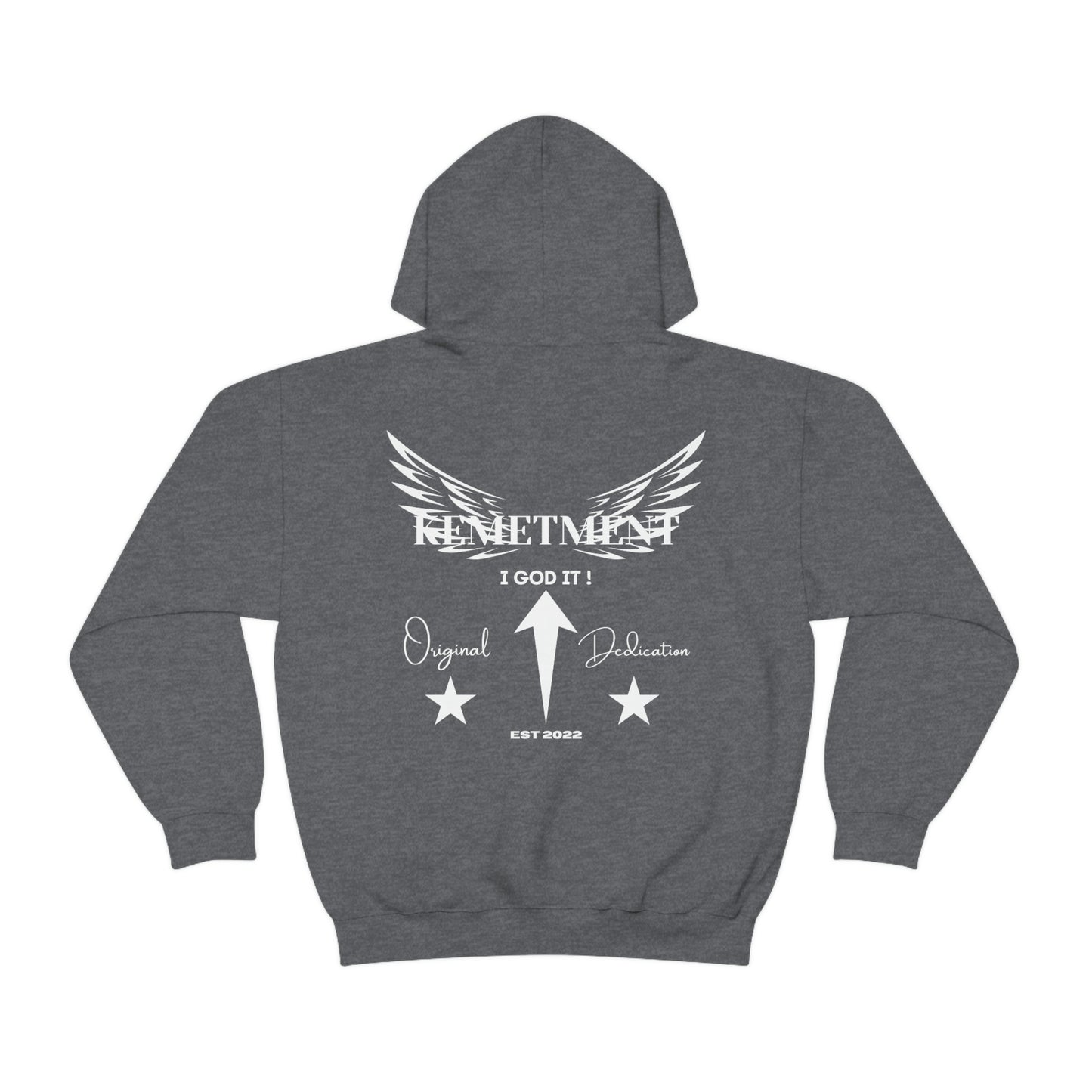 KEMETMENT I GOD IT Winged Unisex Heavy Blend™ Hooded Sweatshirt