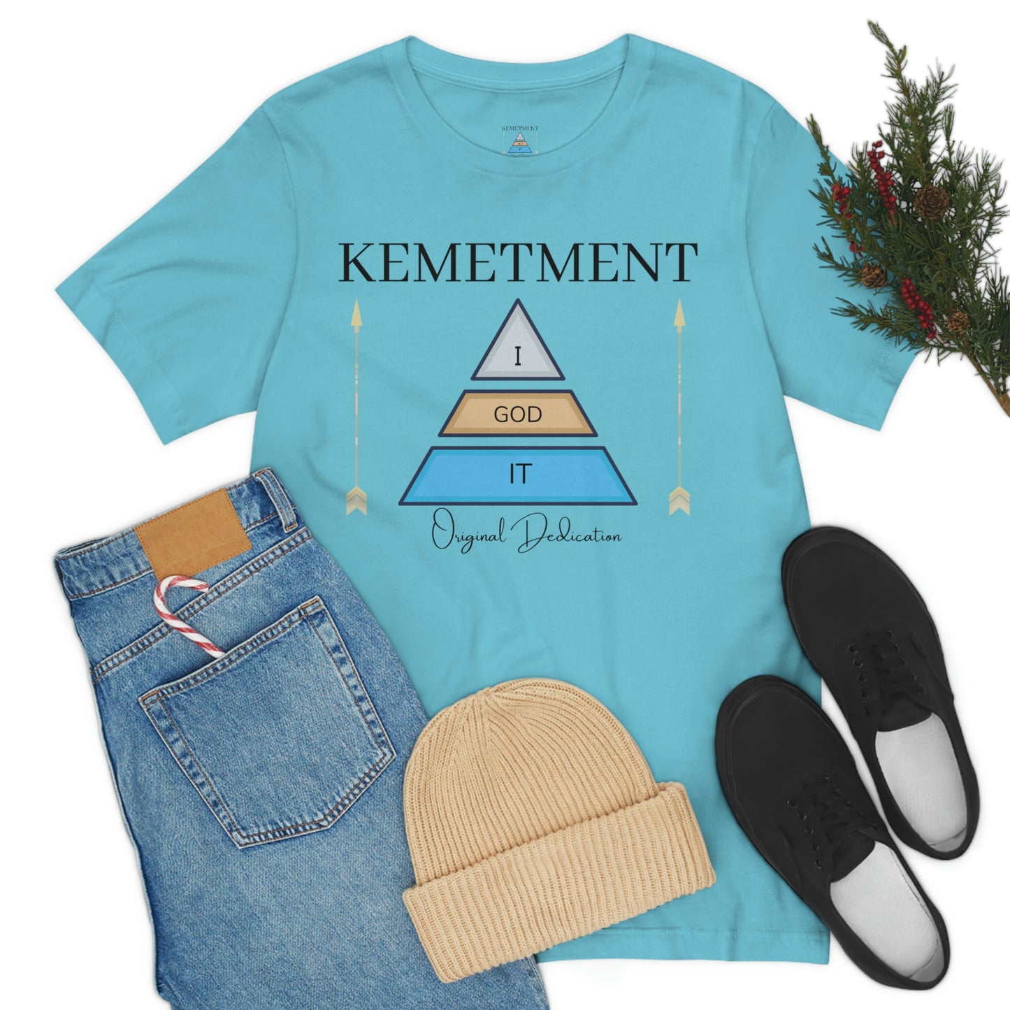 KEMETMENT "I GOD IT" 2 SIDED T in 19 colors