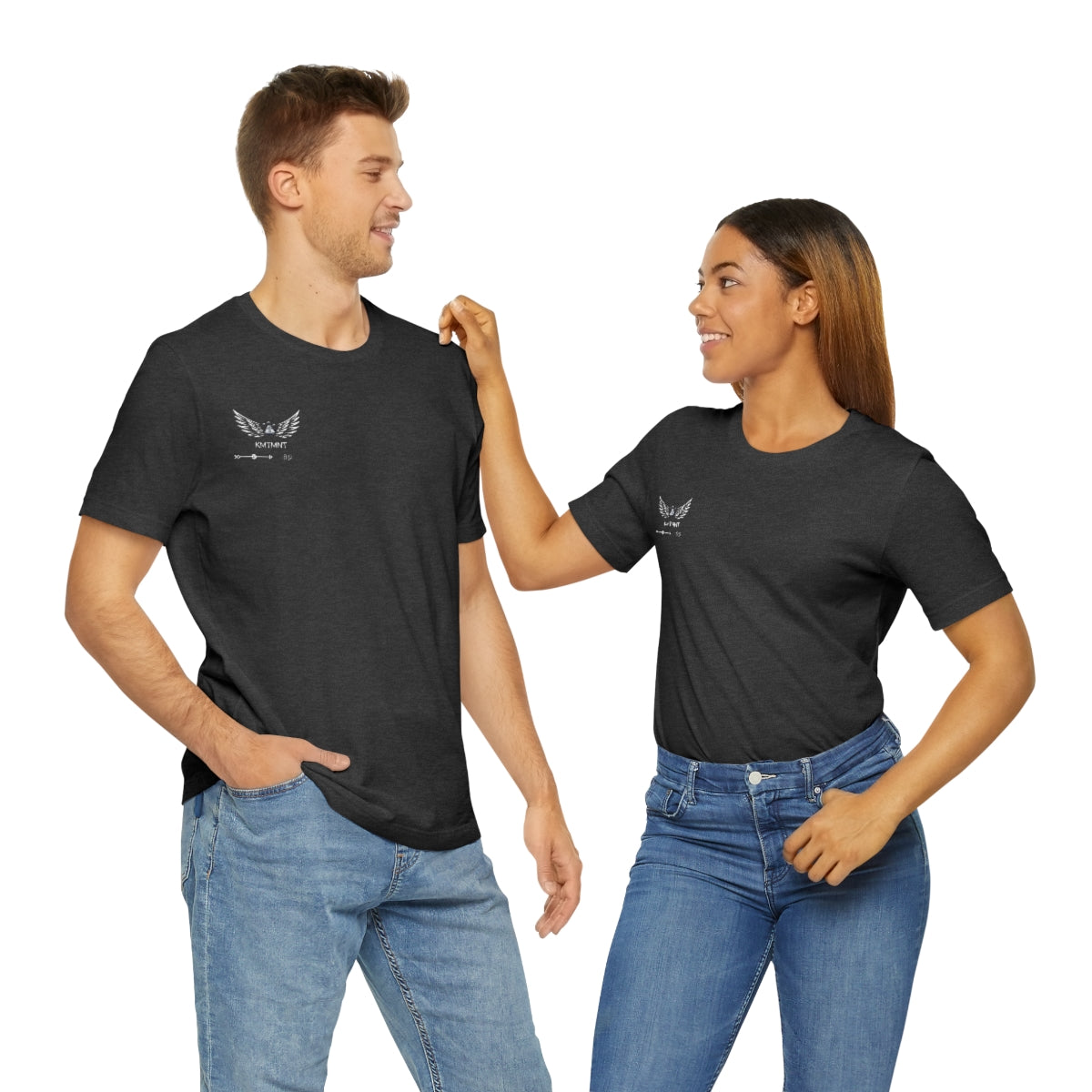 Womans/Unisex Kemetment Wings Jersey Short Sleeve Tee..this is a back view...front has small logo...see images above