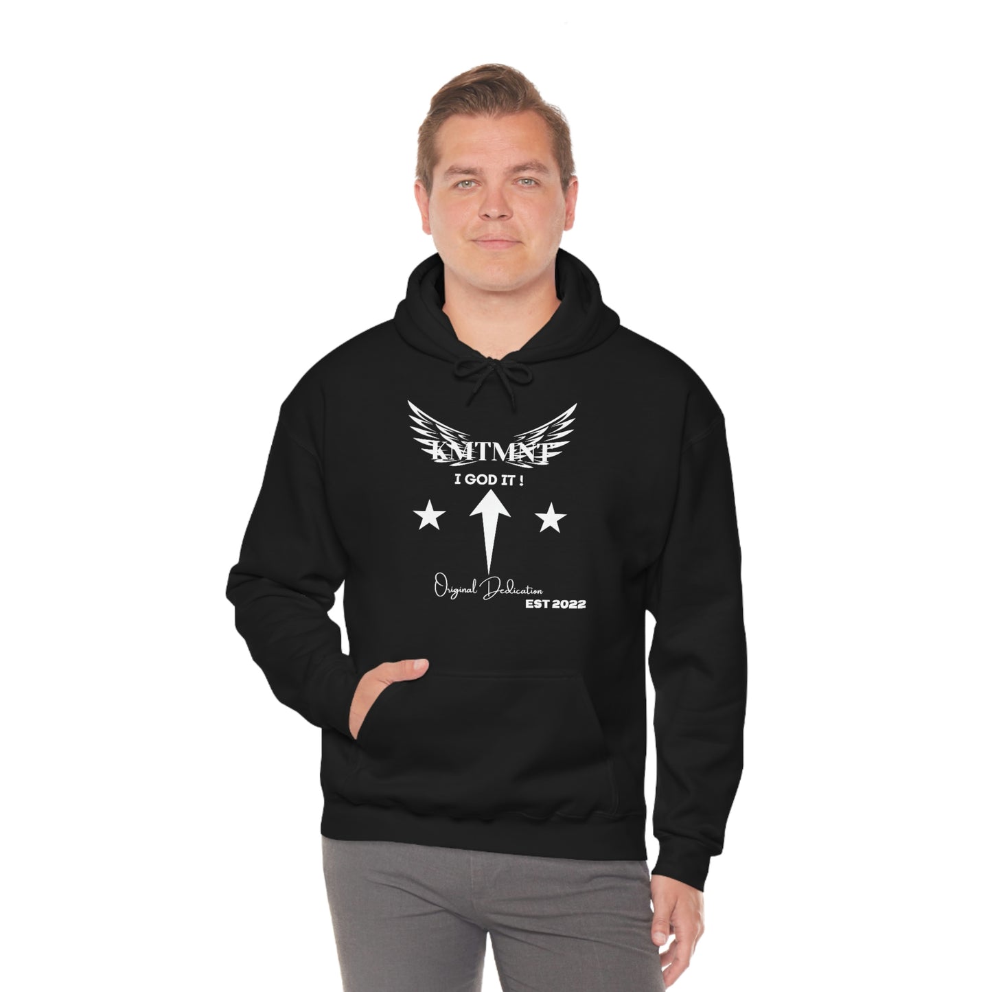 KEMETMENT I GOD IT Winged Unisex Heavy Blend™ Hooded Sweatshirt