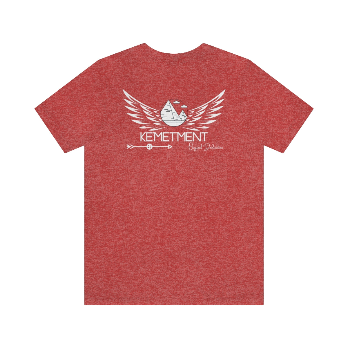 Womans/Unisex Kemetment Wings Jersey Short Sleeve Tee..this is a back view...front has small logo...see images above