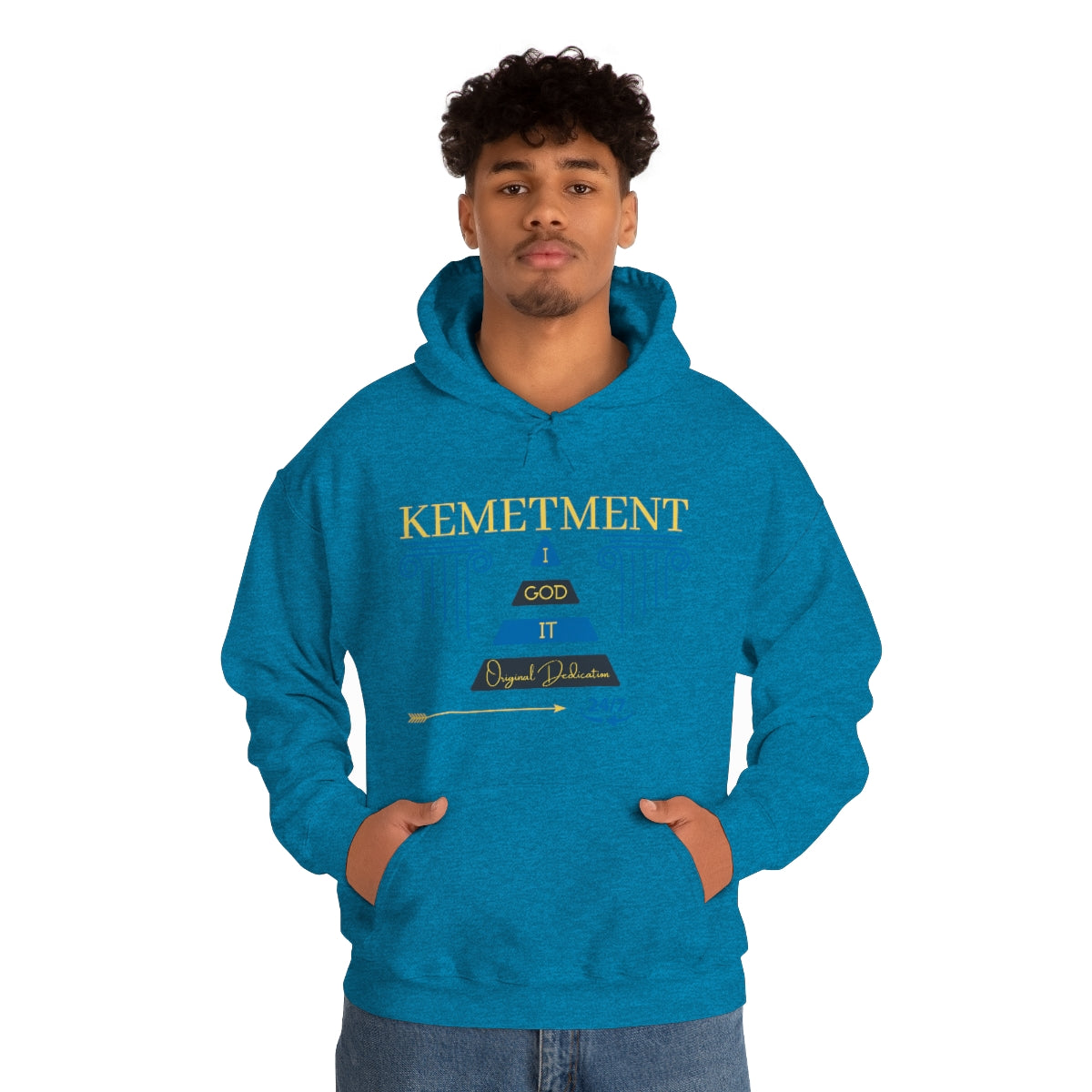 KEMETMENT DOUBLE SIDED "I GOD IT" Heavy Blend™ Hooded Sweatshirt