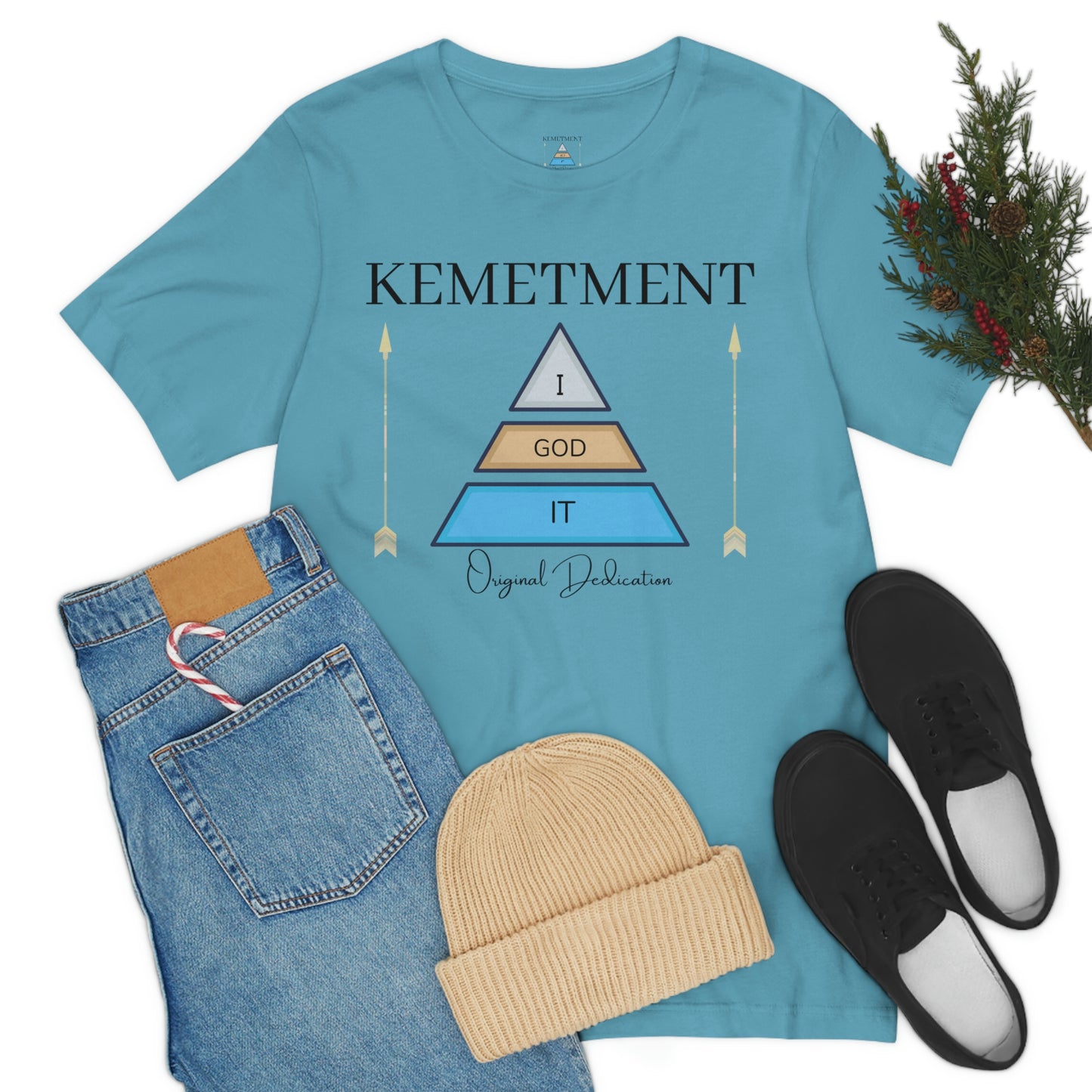 KEMETMENT "I GOD IT" 2 SIDED T in 19 colors