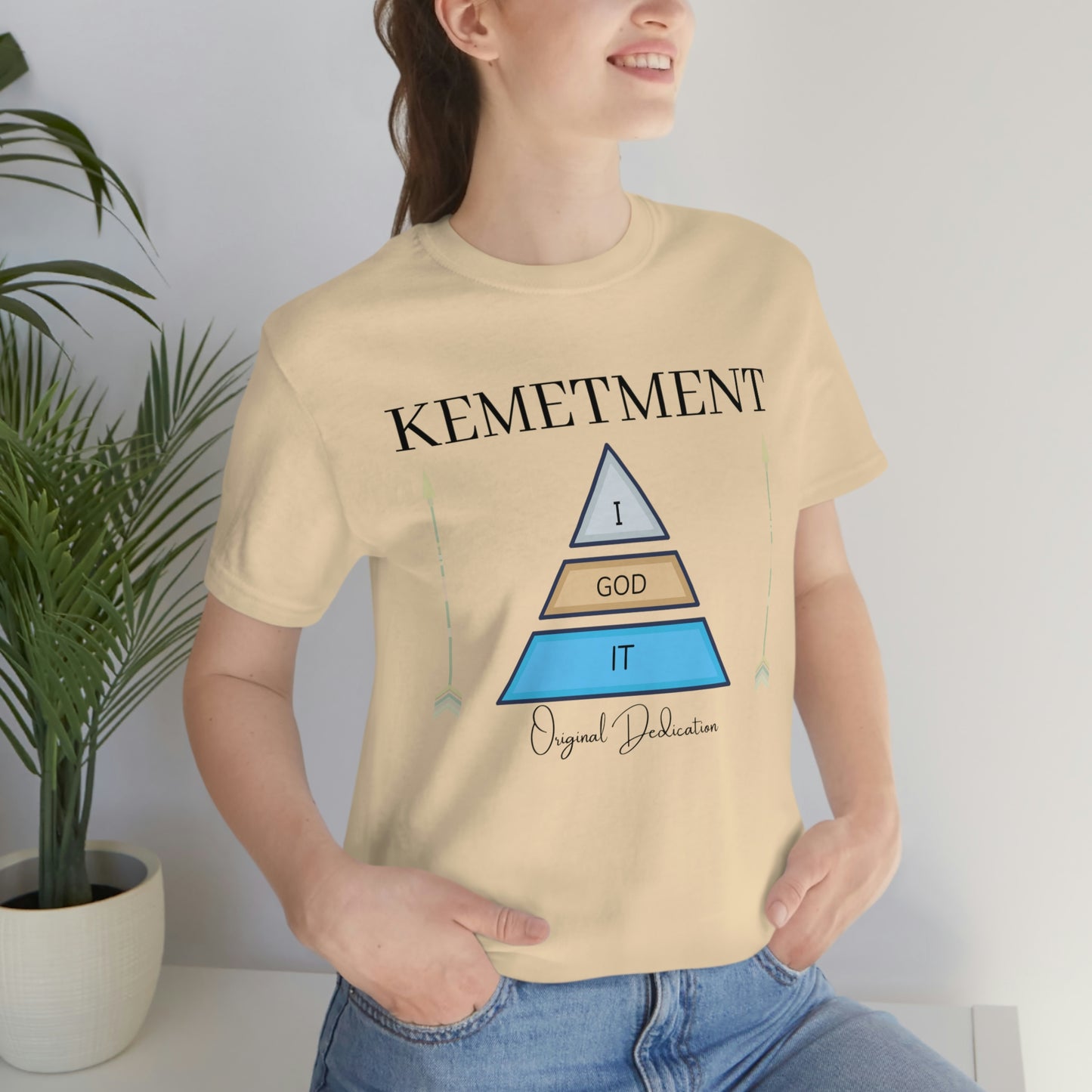 KEMETMENT "I GOD IT" 2 SIDED T in 19 colors