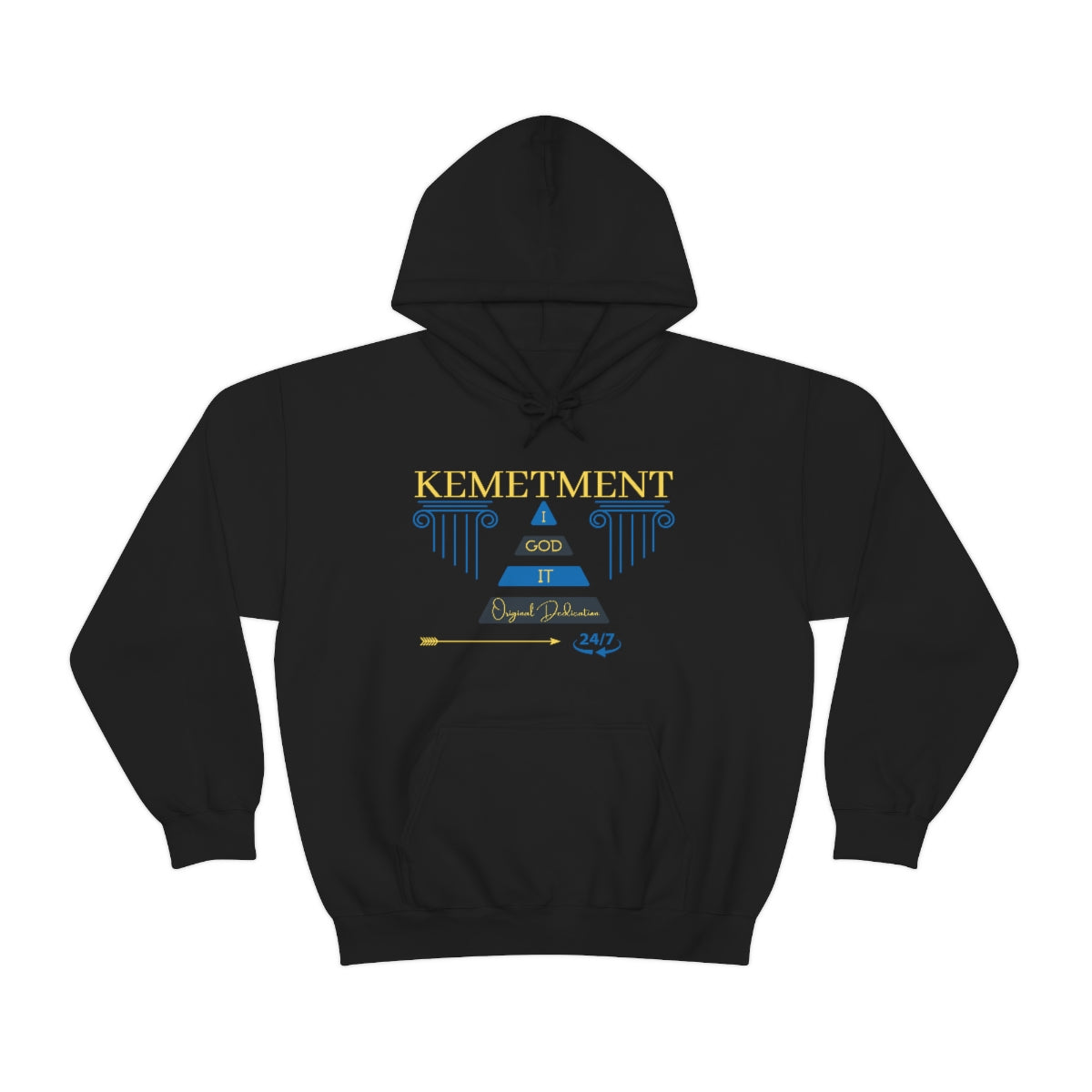 KEMETMENT DOUBLE SIDED "I GOD IT" Heavy Blend™ Hooded Sweatshirt