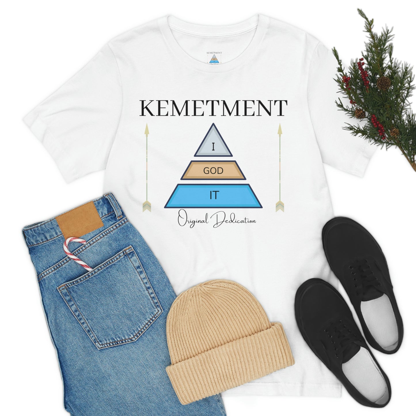 KEMETMENT "I GOD IT" 2 SIDED T in 19 colors