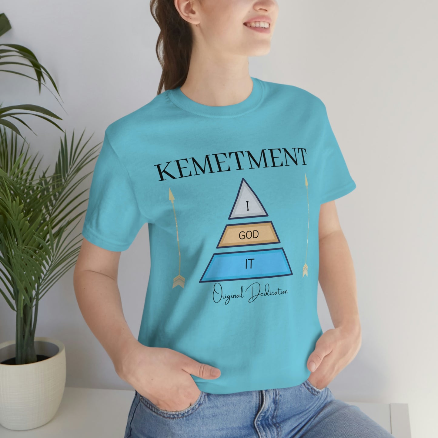 KEMETMENT "I GOD IT" 2 SIDED T in 19 colors