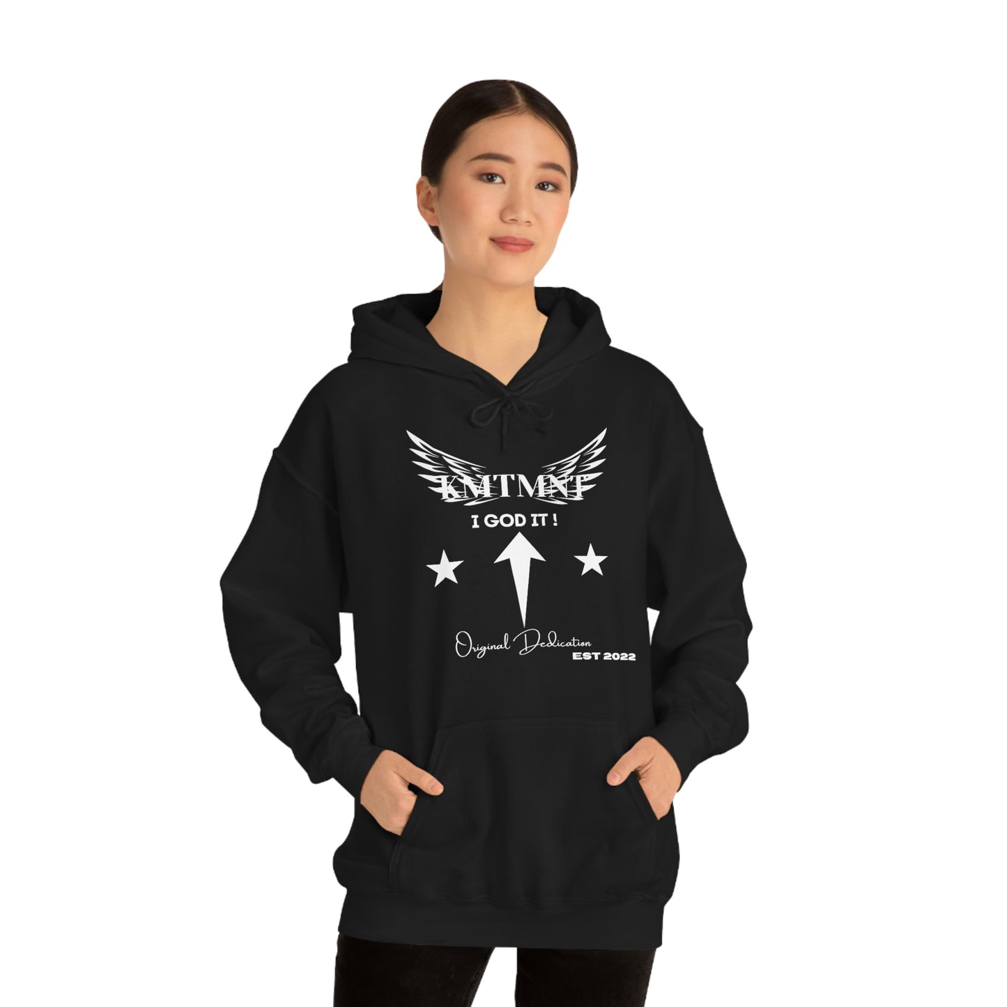 KEMETMENT I GOD IT Winged Unisex Heavy Blend™ Hooded Sweatshirt