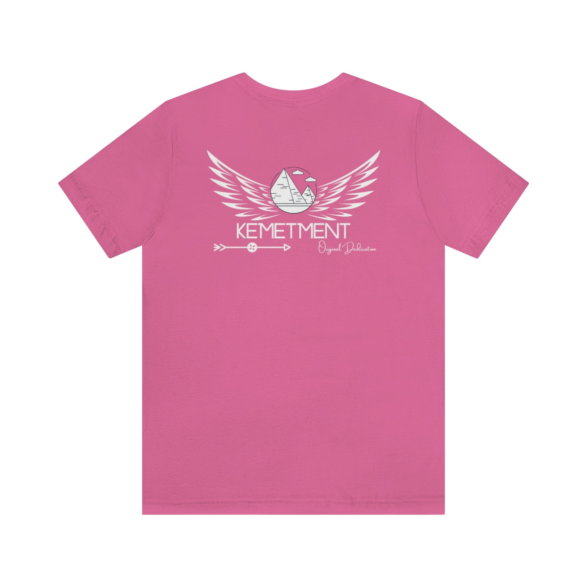 Womans/Unisex Kemetment Wings Jersey Short Sleeve Tee..this is a back view...front has small logo...see images above