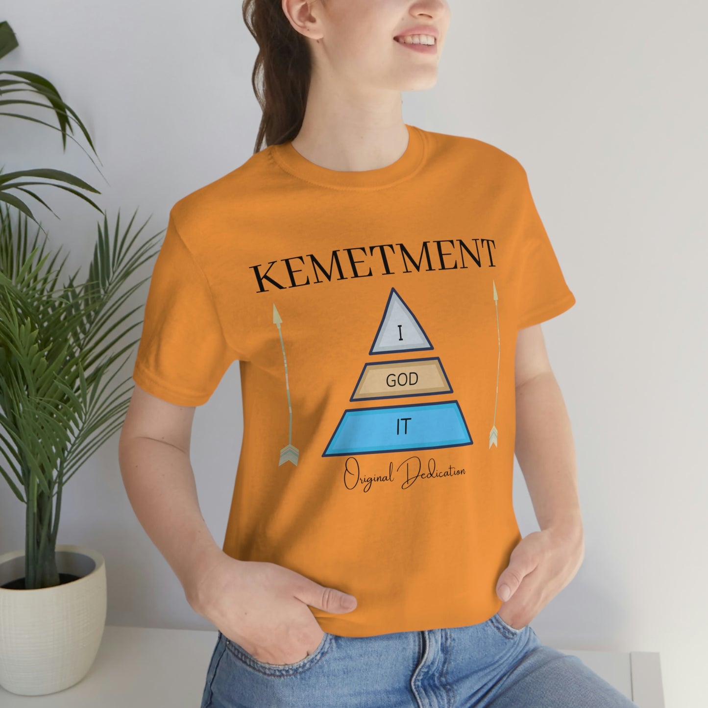 KEMETMENT "I GOD IT" 2 SIDED T in 19 colors