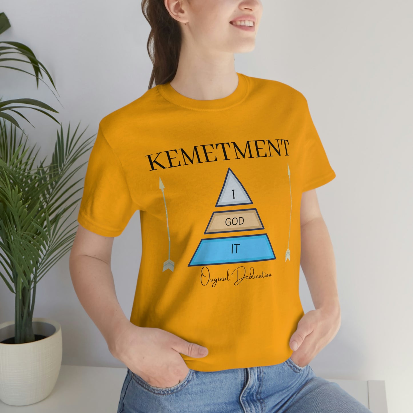 KEMETMENT "I GOD IT" 2 SIDED T in 19 colors