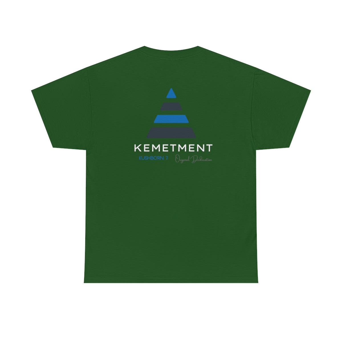 Front/ Back Kemetment Pyramid Logo Mens Heavy Cotton Tee...