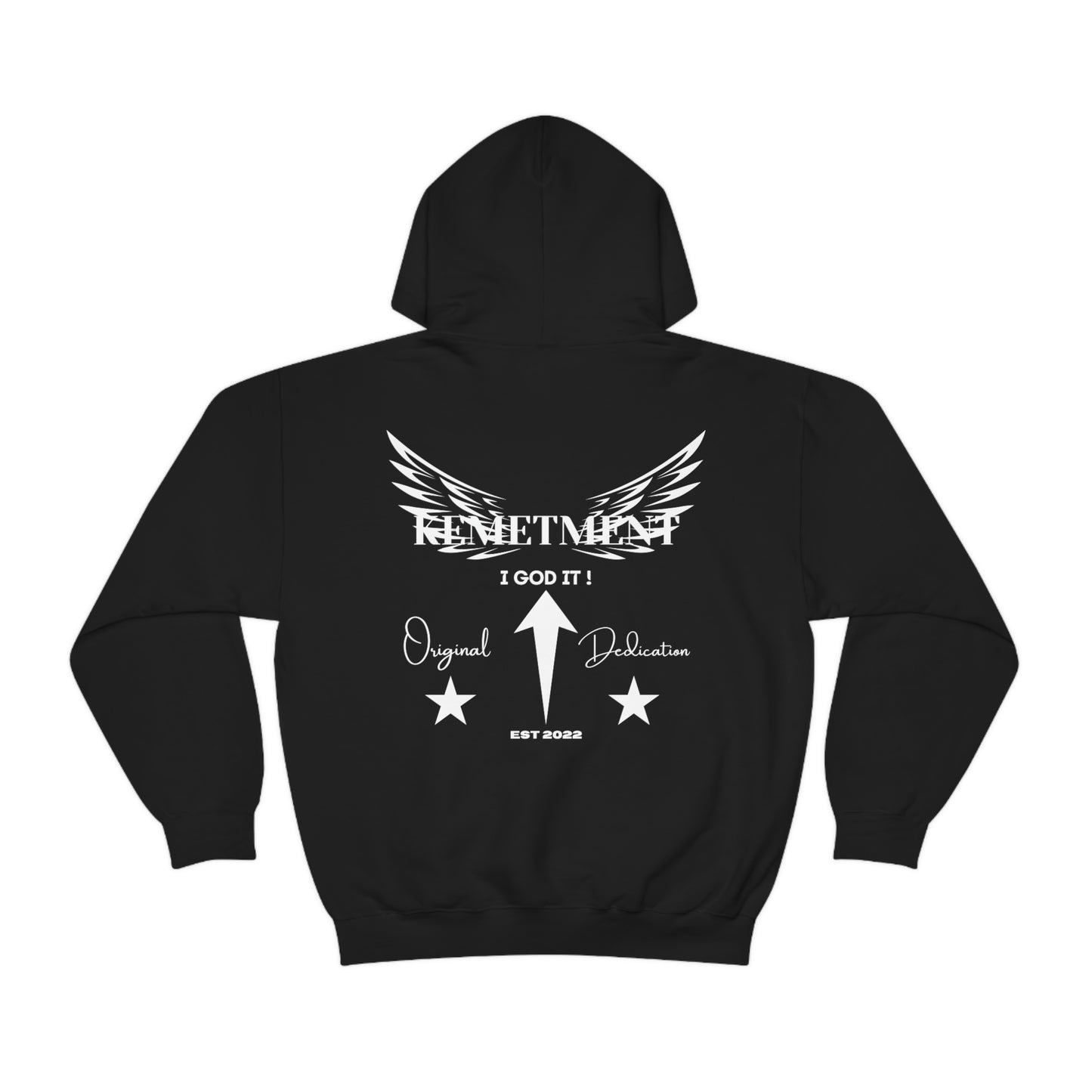 KEMETMENT I GOD IT Winged Unisex Heavy Blend™ Hooded Sweatshirt