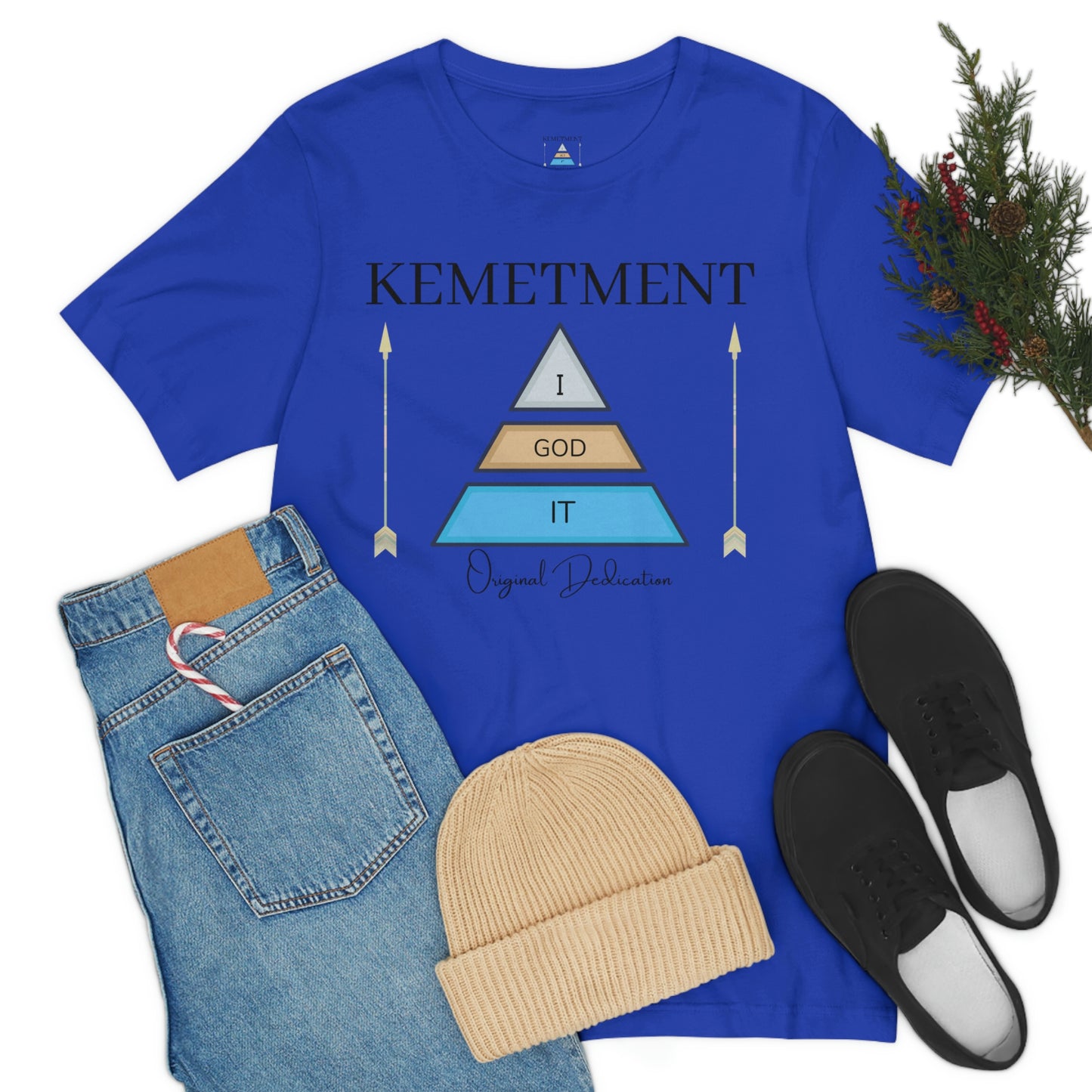 KEMETMENT "I GOD IT" 2 SIDED T in 19 colors