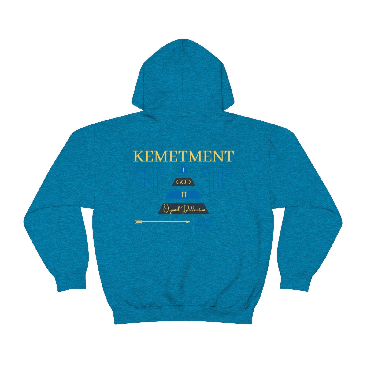 KEMETMENT DOUBLE SIDED "I GOD IT" Heavy Blend™ Hooded Sweatshirt