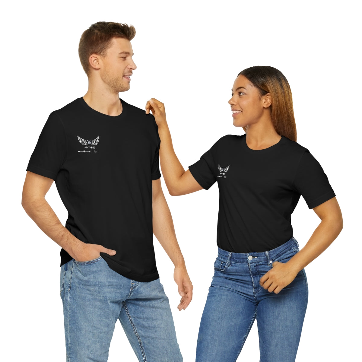 Womans/Unisex Kemetment Wings Jersey Short Sleeve Tee..this is a back view...front has small logo...see images above