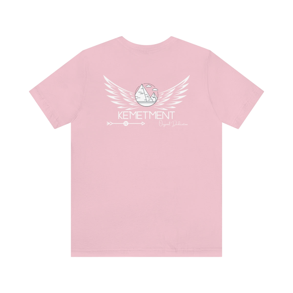 Womans/Unisex Kemetment Wings Jersey Short Sleeve Tee..this is a back view...front has small logo...see images above