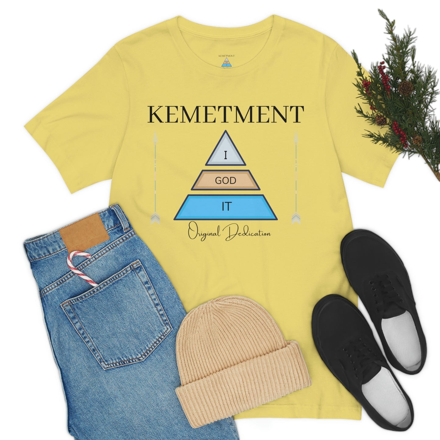 KEMETMENT "I GOD IT" 2 SIDED T in 19 colors