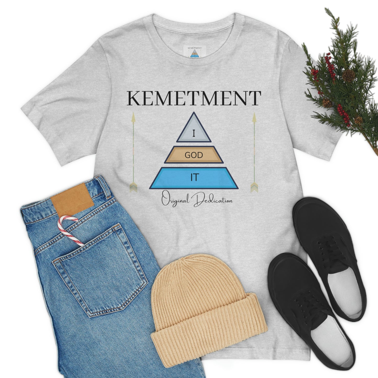 KEMETMENT "I GOD IT" 2 SIDED T in 19 colors