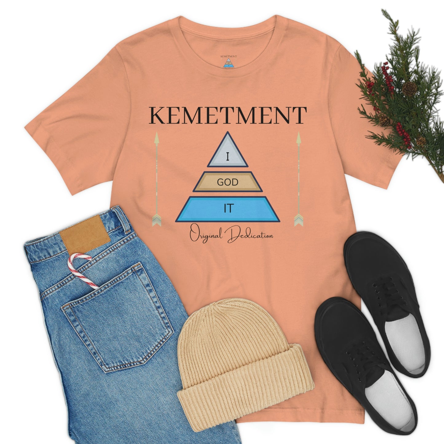 KEMETMENT "I GOD IT" 2 SIDED T in 19 colors