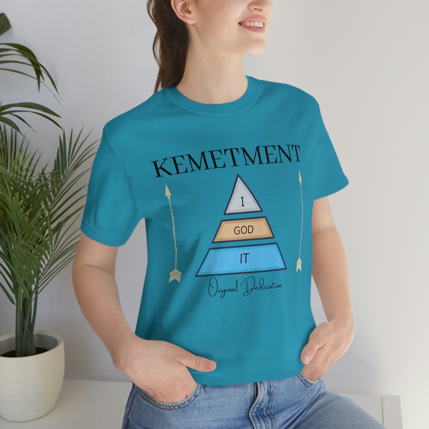 KEMETMENT "I GOD IT" 2 SIDED T in 19 colors