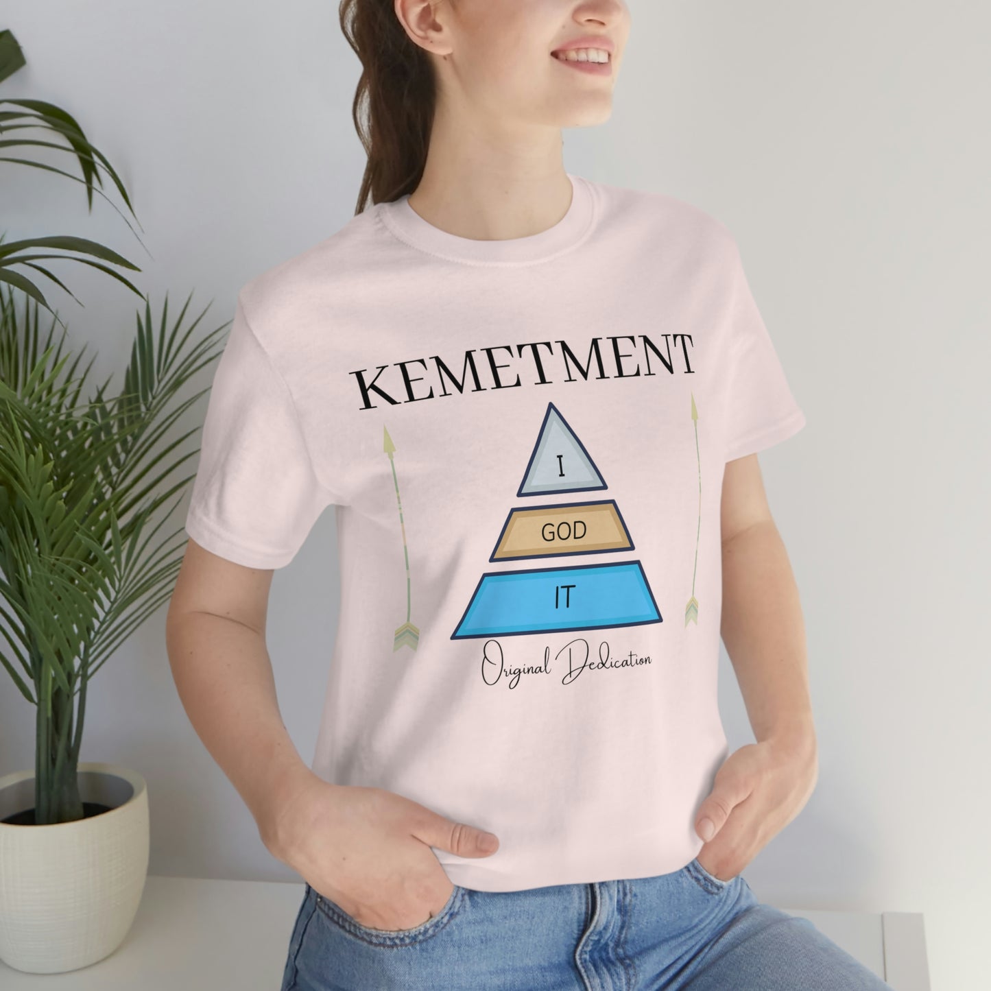 KEMETMENT "I GOD IT" 2 SIDED T in 19 colors