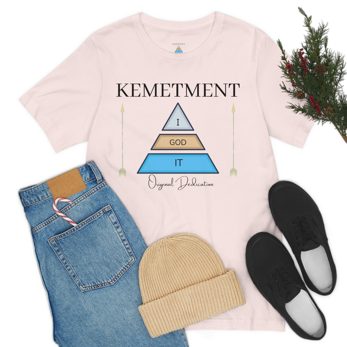 KEMETMENT "I GOD IT" 2 SIDED T in 19 colors