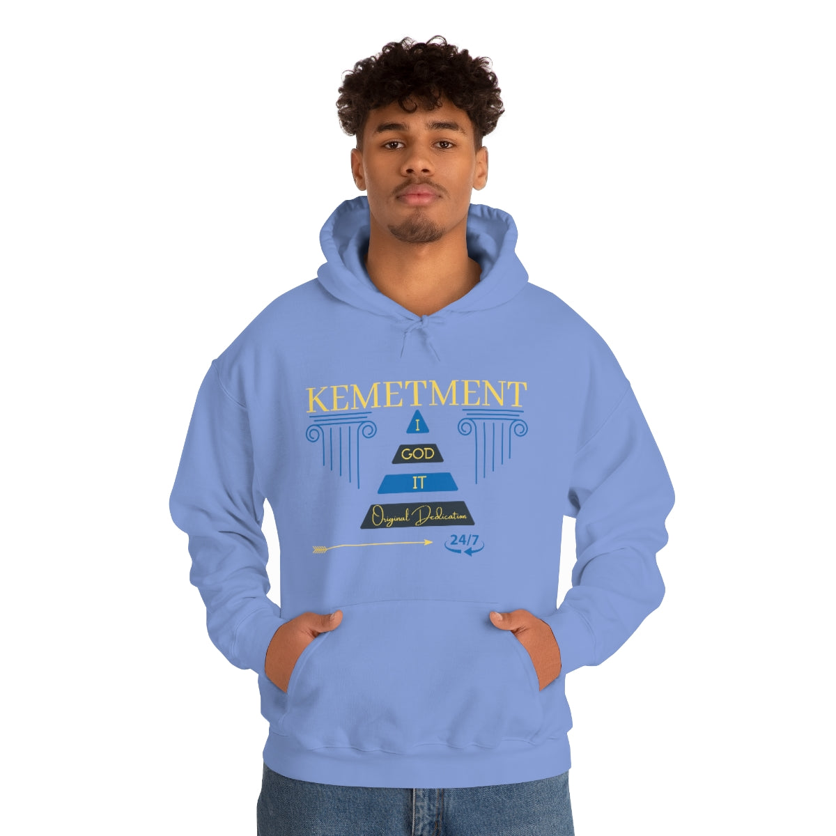 KEMETMENT DOUBLE SIDED "I GOD IT" Heavy Blend™ Hooded Sweatshirt