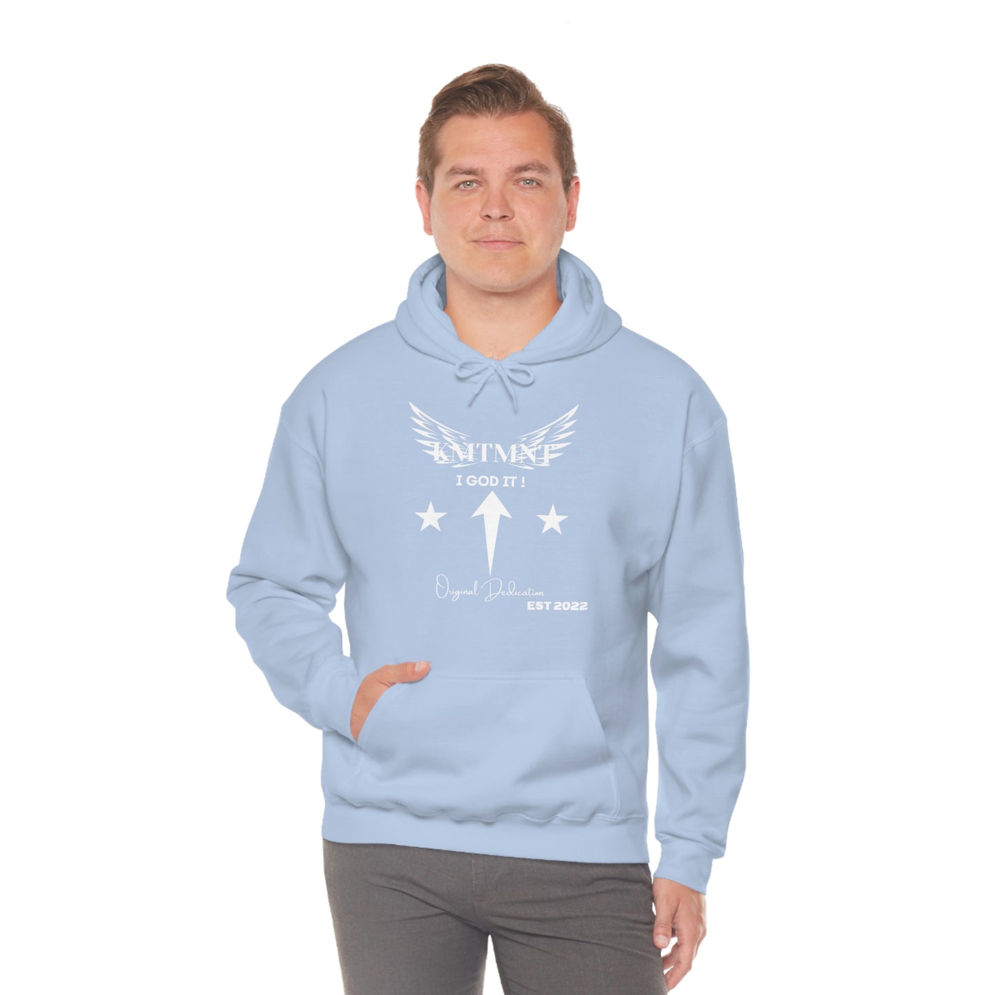 KEMETMENT I GOD IT Winged Unisex Heavy Blend™ Hooded Sweatshirt