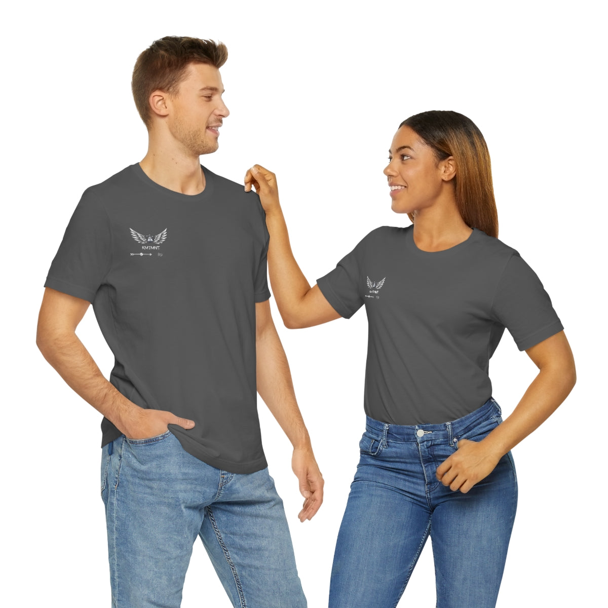 Womans/Unisex Kemetment Wings Jersey Short Sleeve Tee..this is a back view...front has small logo...see images above