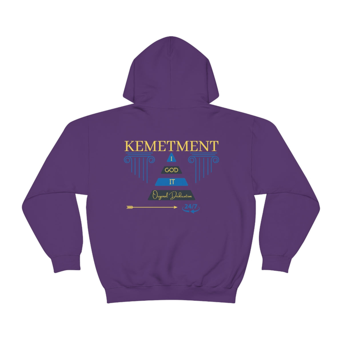 KEMETMENT DOUBLE SIDED "I GOD IT" Heavy Blend™ Hooded Sweatshirt