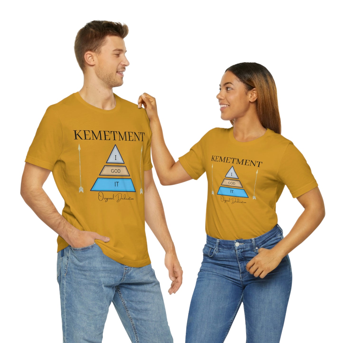 KEMETMENT "I GOD IT" 2 SIDED T in 19 colors