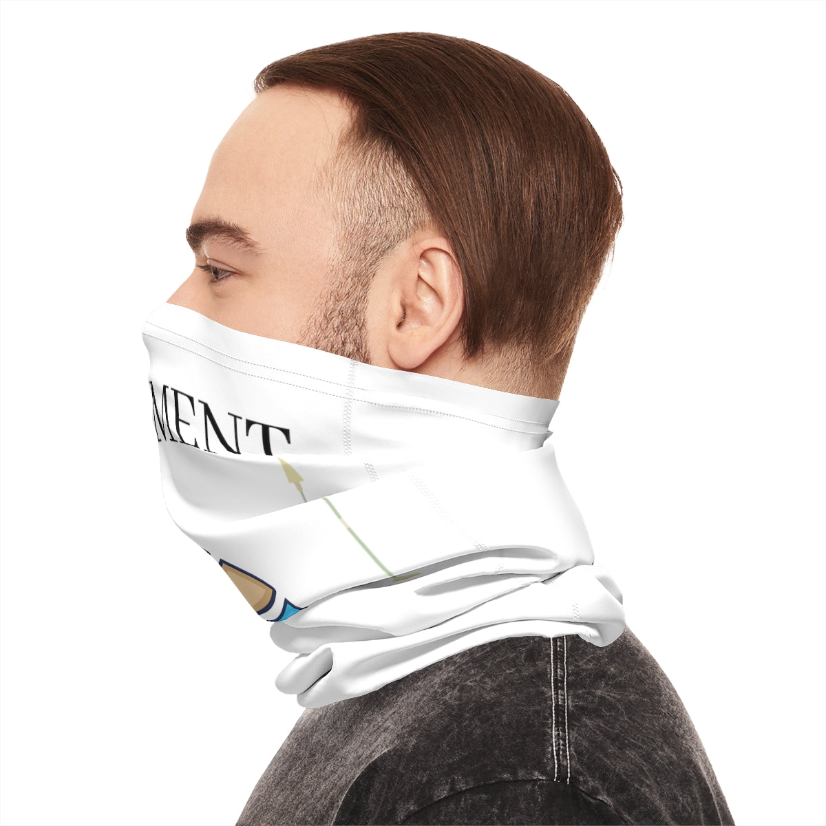 KEMETMENT I GOD IT Tube Scarf Midweight Neck Gaiter For the Cold Season