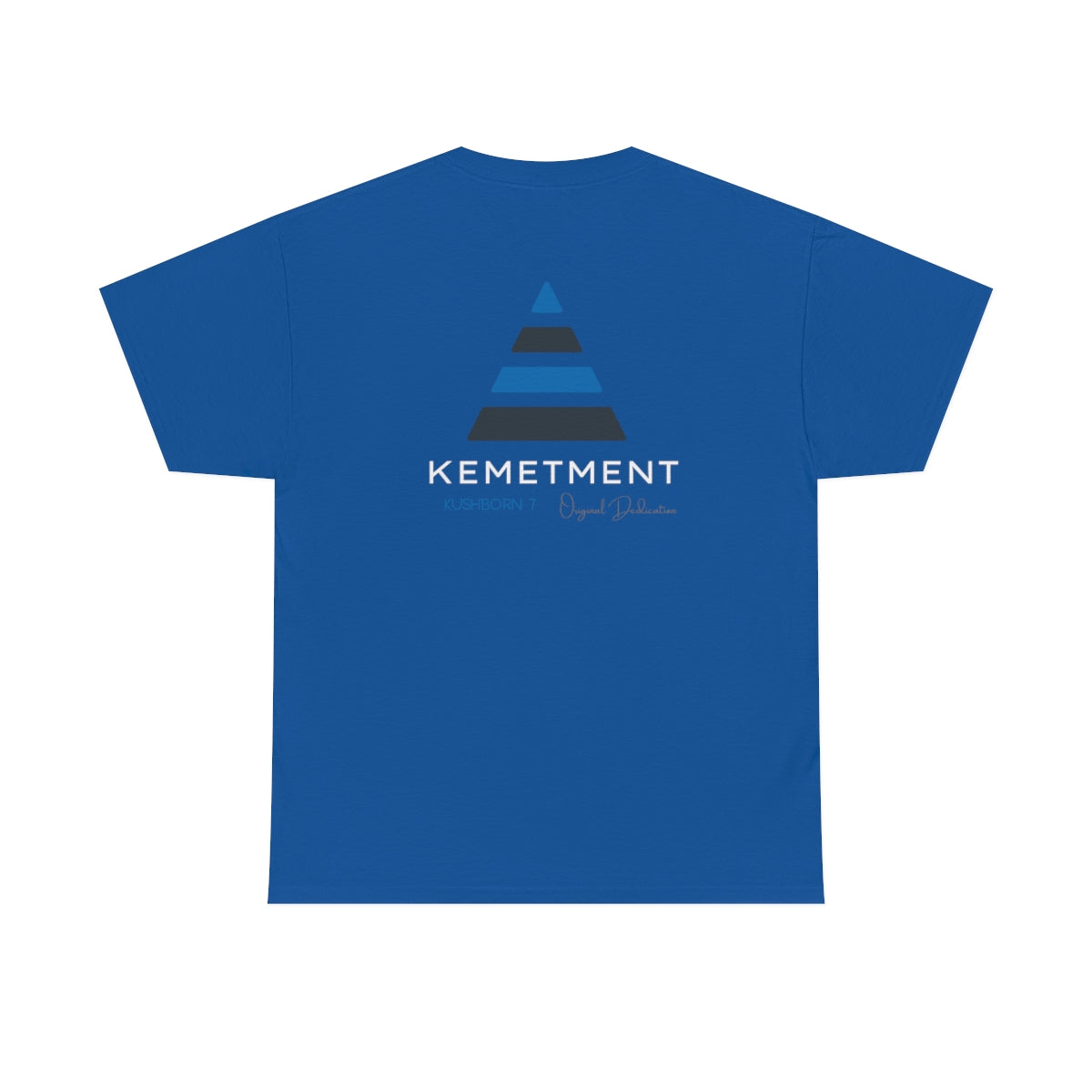 Front/ Back Kemetment Pyramid Logo Mens Heavy Cotton Tee...