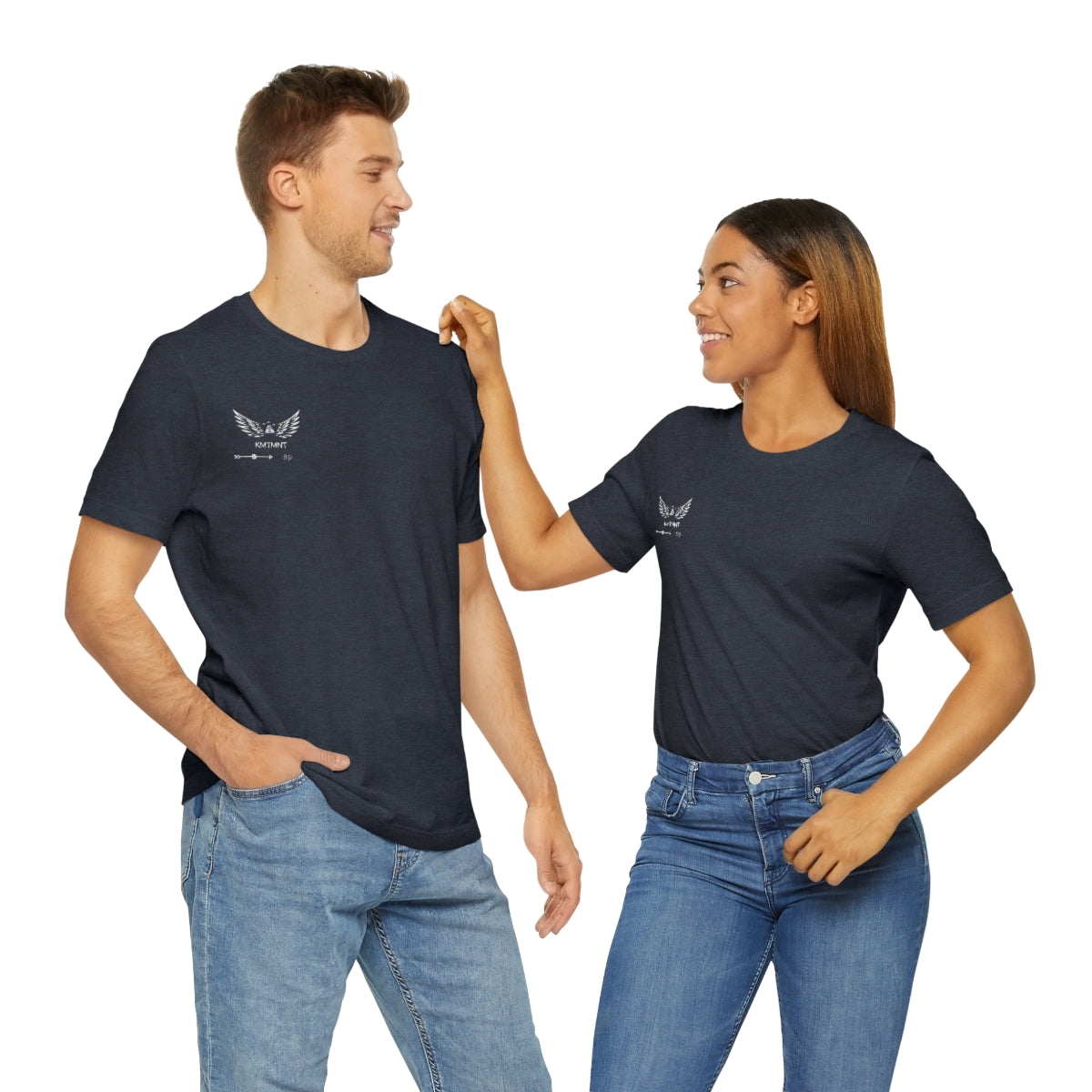 Womans/Unisex Kemetment Wings Jersey Short Sleeve Tee..this is a back view...front has small logo...see images above