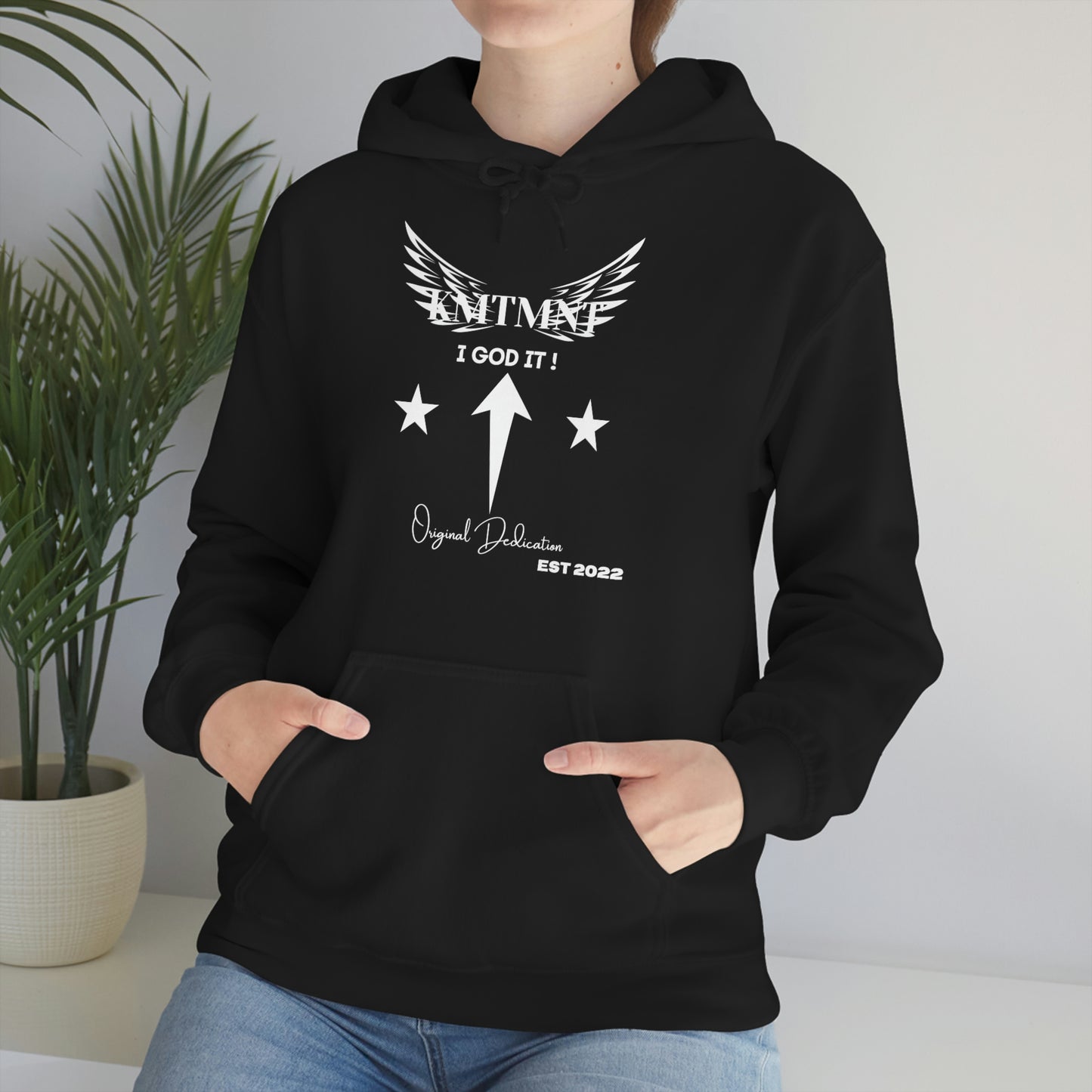 KEMETMENT I GOD IT Winged Unisex Heavy Blend™ Hooded Sweatshirt