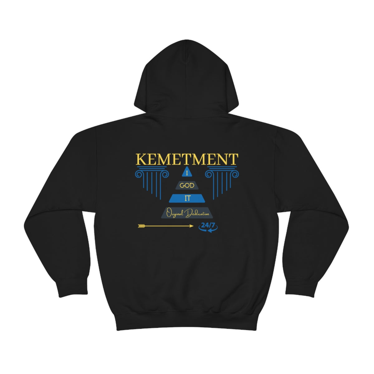 KEMETMENT DOUBLE SIDED "I GOD IT" Heavy Blend™ Hooded Sweatshirt