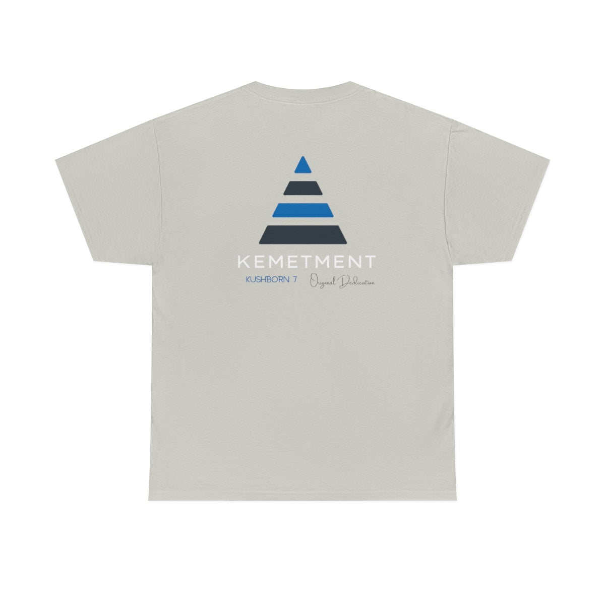 Front/ Back Kemetment Pyramid Logo Mens Heavy Cotton Tee...