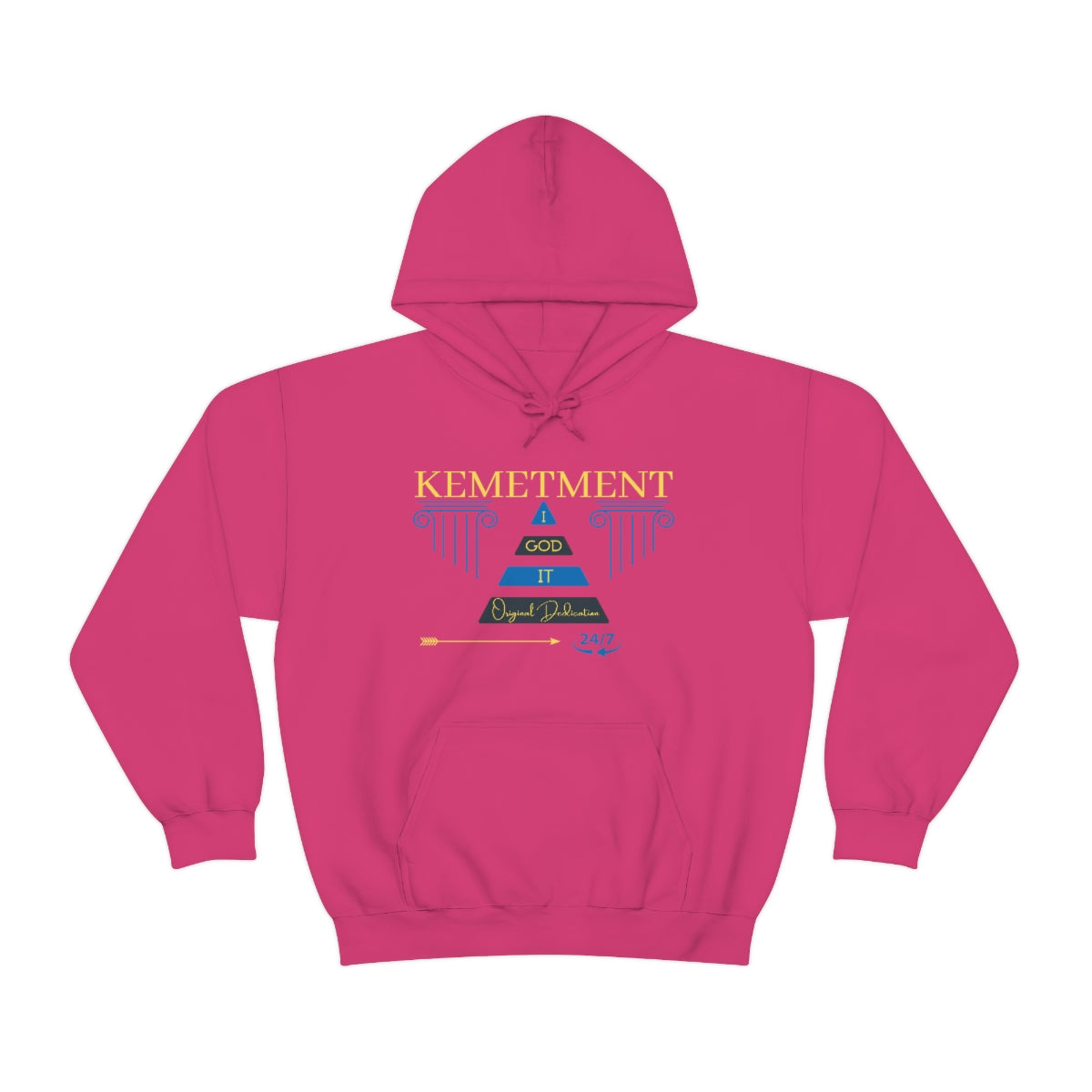 KEMETMENT DOUBLE SIDED "I GOD IT" Heavy Blend™ Hooded Sweatshirt