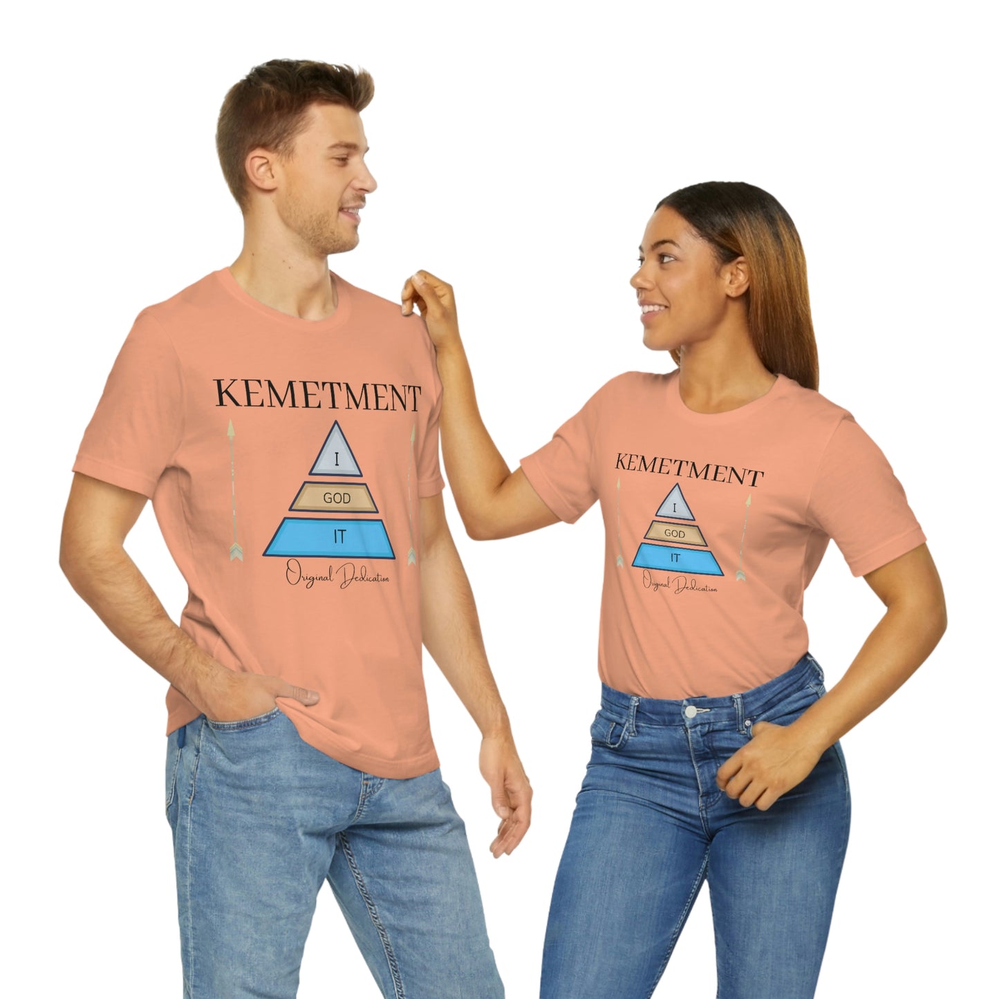 KEMETMENT "I GOD IT" 2 SIDED T in 19 colors