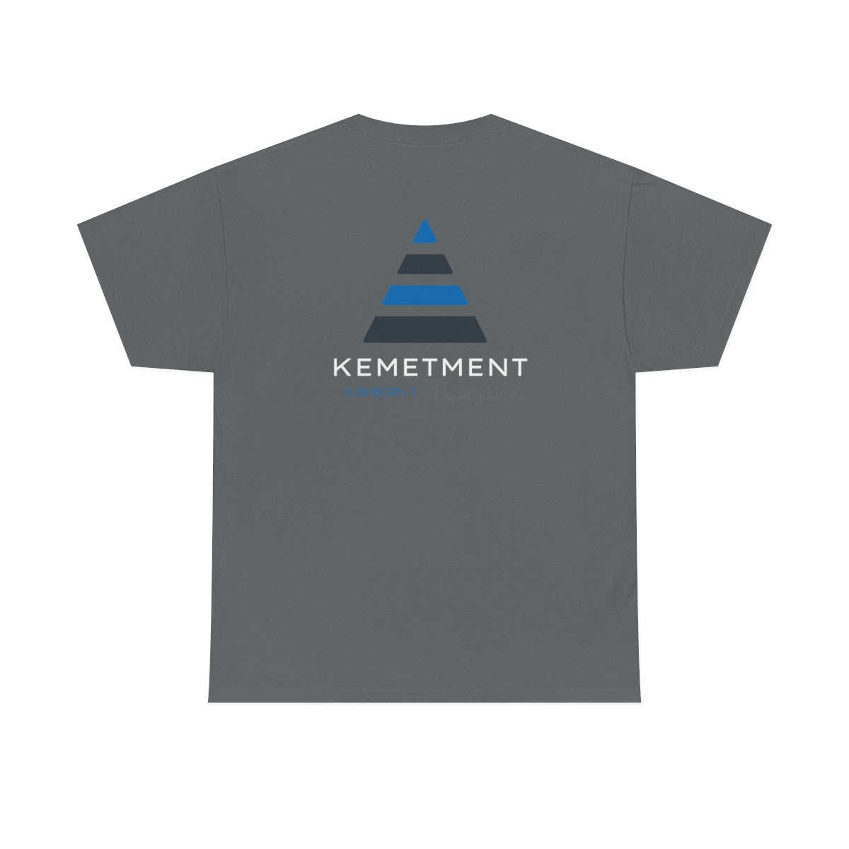 Front/ Back Kemetment Pyramid Logo Mens Heavy Cotton Tee...