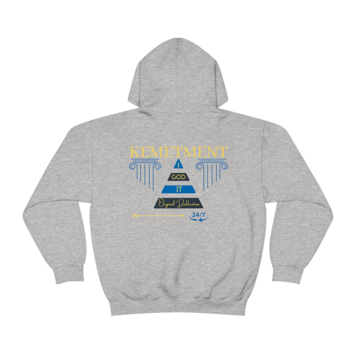 KEMETMENT DOUBLE SIDED "I GOD IT" Heavy Blend™ Hooded Sweatshirt