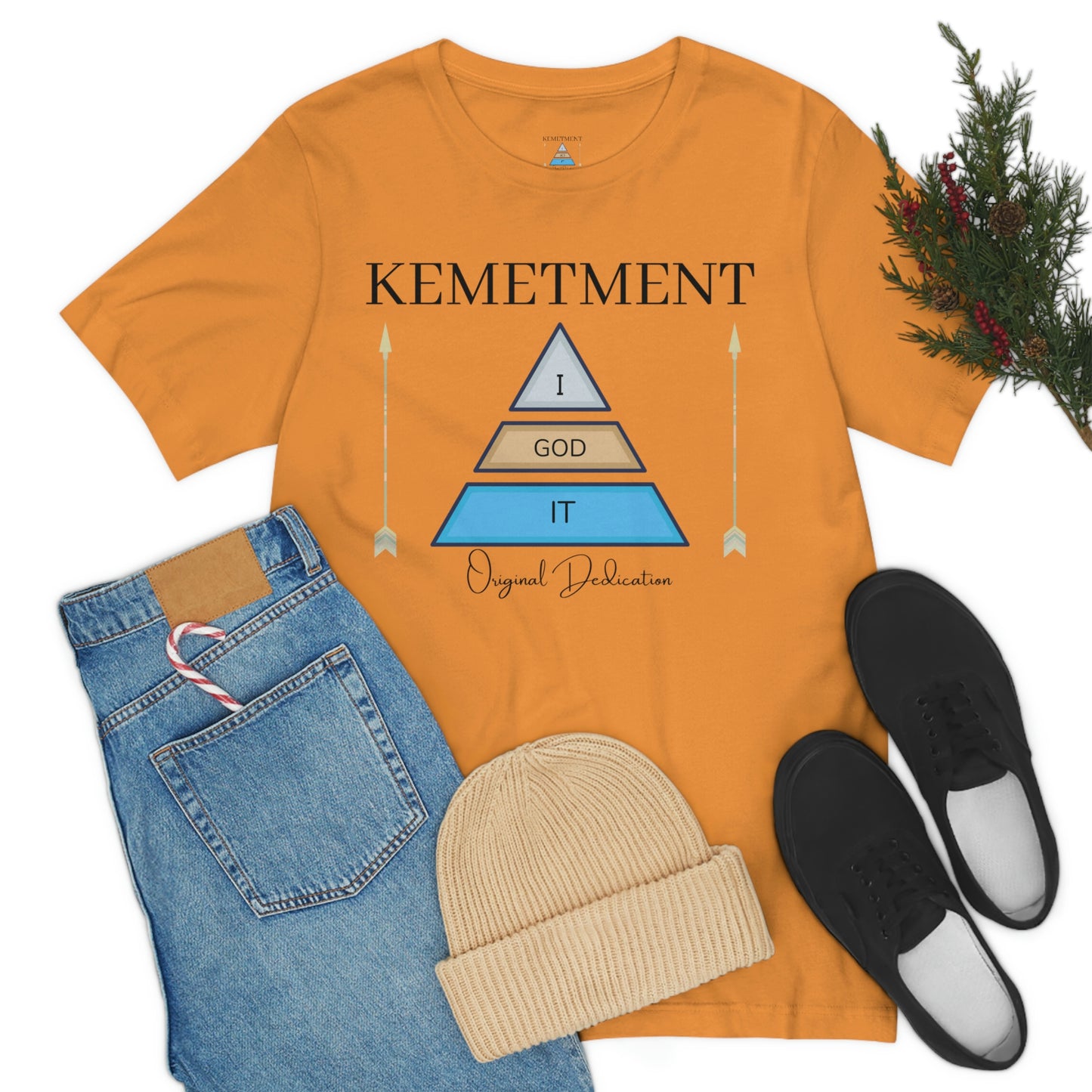 KEMETMENT "I GOD IT" 2 SIDED T in 19 colors